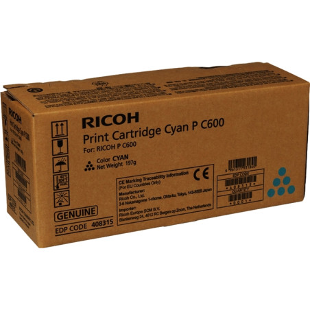 Tóner Ricoh PC600 Cyan Original - 160,26€ | Envío 24h