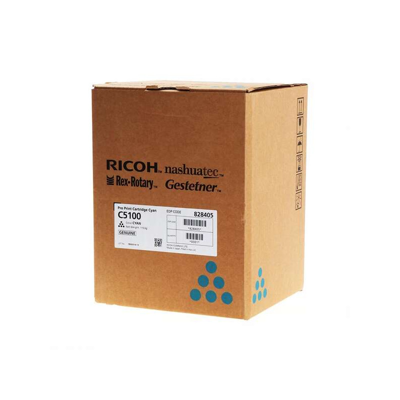 Tóner Ricoh Pro C5100/C5110 Cyan Original - 209,92€