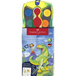 Faber-Castell Connector Dinosaurio Pack de 12 Acuarelas en
