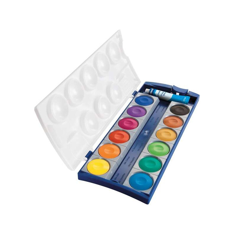 Pelikan Acuarelas Opacas 735/K12 Caja 12 Pocillos + 1 Tubo