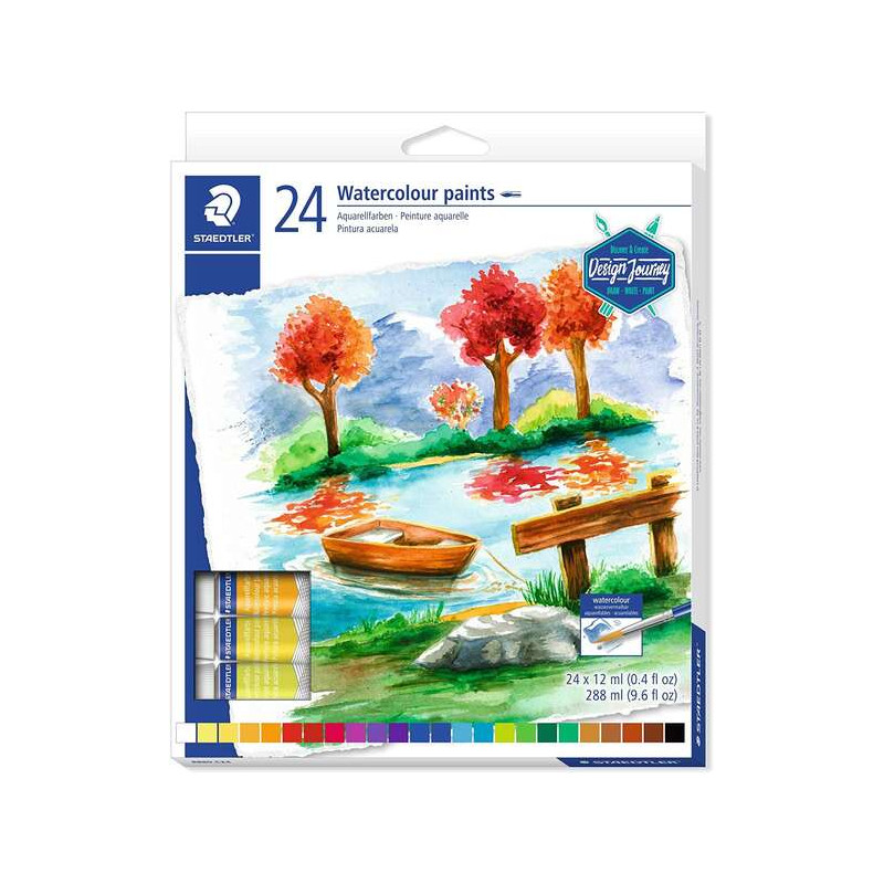 Staedtler Pack de 24 Tubos de Acuarela 12ml - 13,46€