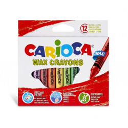 Carioca Maxi Pack de 12 Ceras Varios Compatible - 1,25€