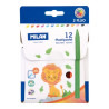 Milan Plastipastel Pack de 12 Ceras de Colores Redondas 