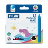 Milan Pastipastel Maxi Pack de 12 Ceras de Colores