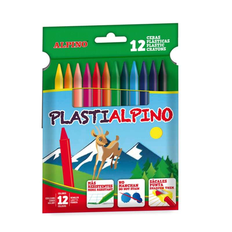 Alpino PlastiAlpino Pack con 12 Ceras para Niños - 2,11€