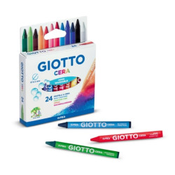 Giotto Pack de 12 Lapices de Cera Surtido Compatible - 2,14€