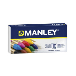 Manley Pack de 10 Ceras Blandas de Trazo Suave - 2,55€