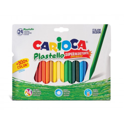 Carioca Plastello Pack de 24 Plasticeras Extra Limpias 