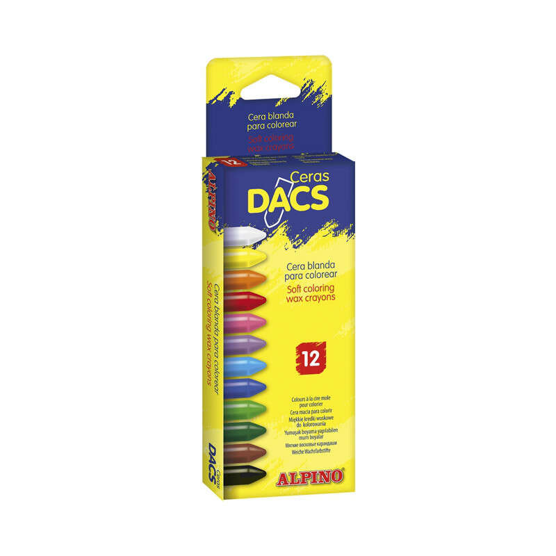 Alpino Dacs Pack de 12 Ceras Blandas de Colores - 2,86€