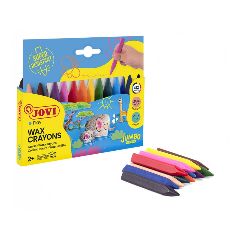 Jovi Triwax Estuche de 12 Ceras Triangulares - 3,13€