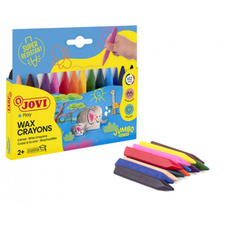 Jovi Triwax Estuche de 12 Ceras Triangulares - 3,13€