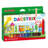 Alpino Dacstrix Pack de 12 Ceras Semiblandas de Colores 