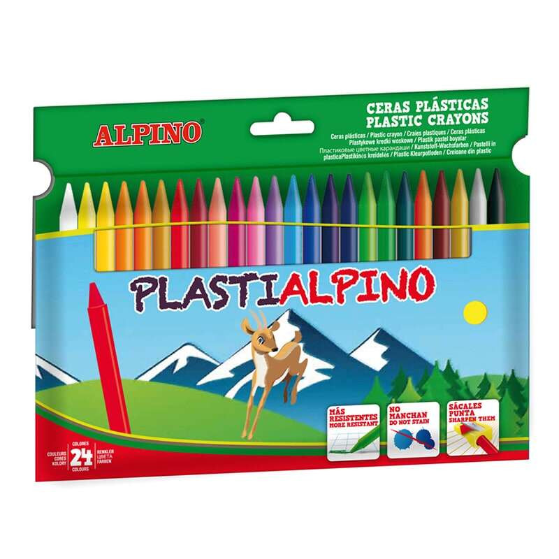 Alpino PlastiAlpino Pack con 24 Ceras para Niños - 4,20€