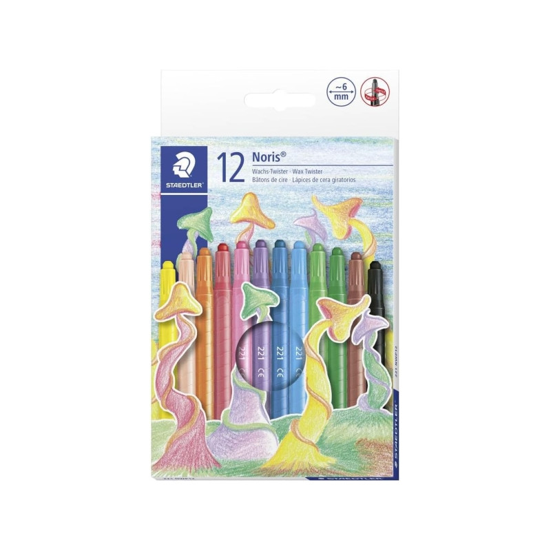 Staedtler Noris 221 Pack de 12 Ceras Giratorias - 4,84€