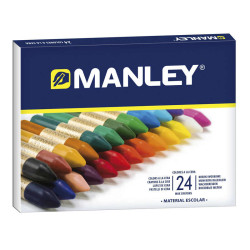 Manley Pack de 24 Ceras Blandas de Trazo Suave - 5,80€