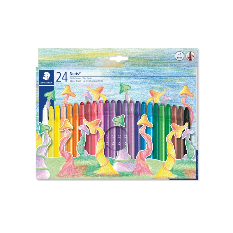 Staedtler Noris 221 Pack de 24 Ceras Giratorias - 9,72€