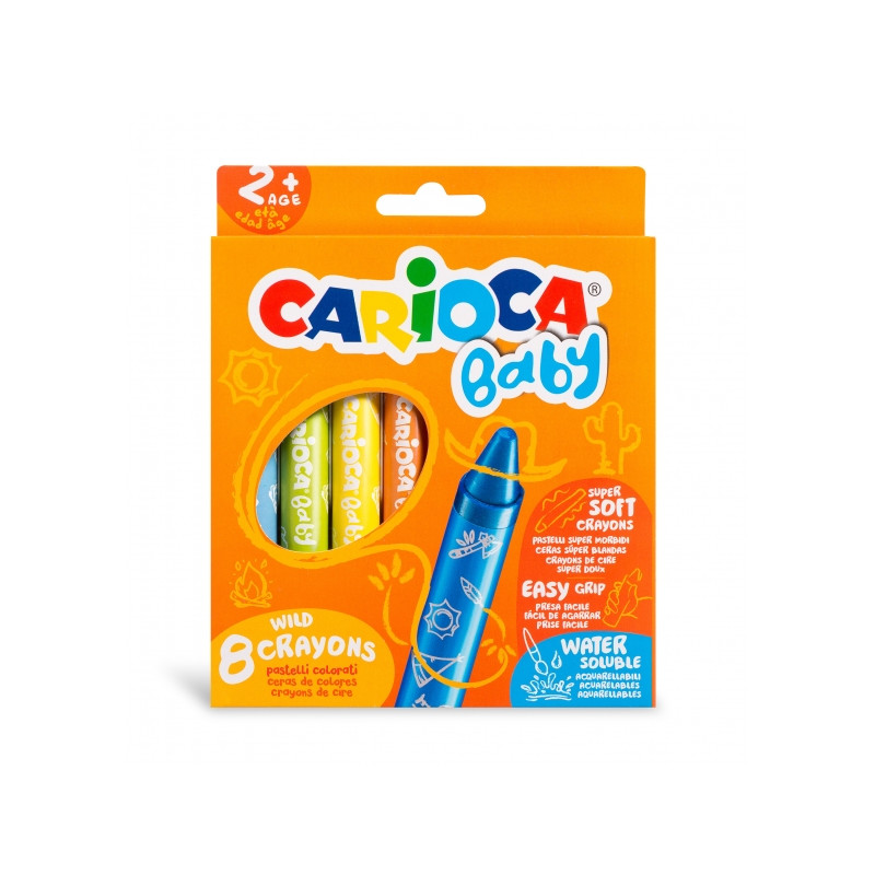 Carioca Pack de 8 Ceras Baby 2+ Varios Compatible - 4,61€