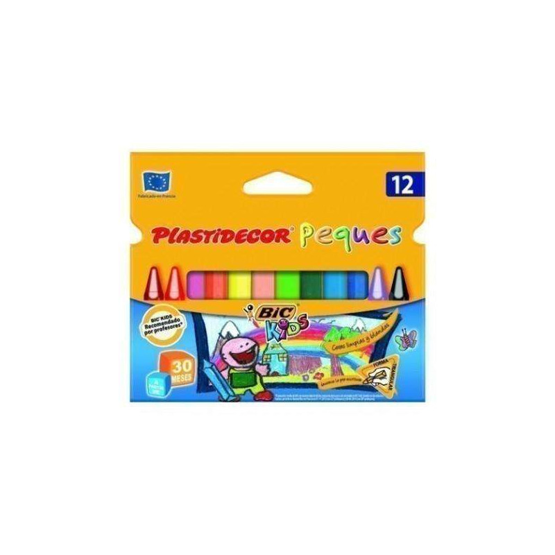 Bic Kids Plastidecor Peques Caja de 12 Lapices de Cera