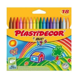 Bic Kids Plastidecor Caja de 18 Lapices de Cera - 4,84€