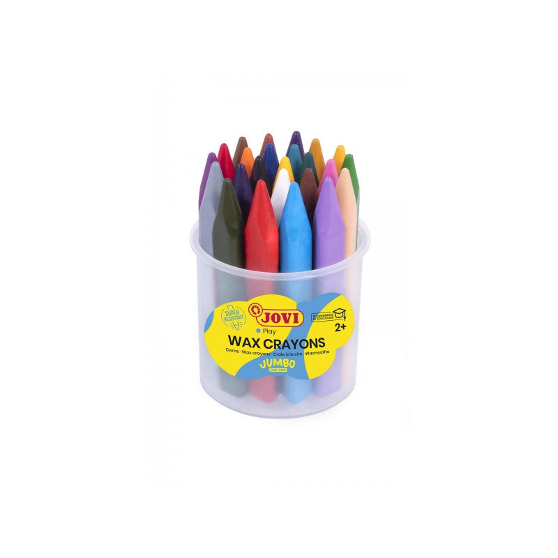 Jovi Jumbo Easy Grip Bote de 24 Ceras Triangulares - 5,06€