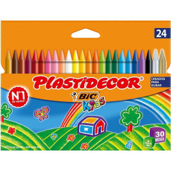 Bic Kids Plastidecor Caja de 24 Lapices de Cera - 5,67€