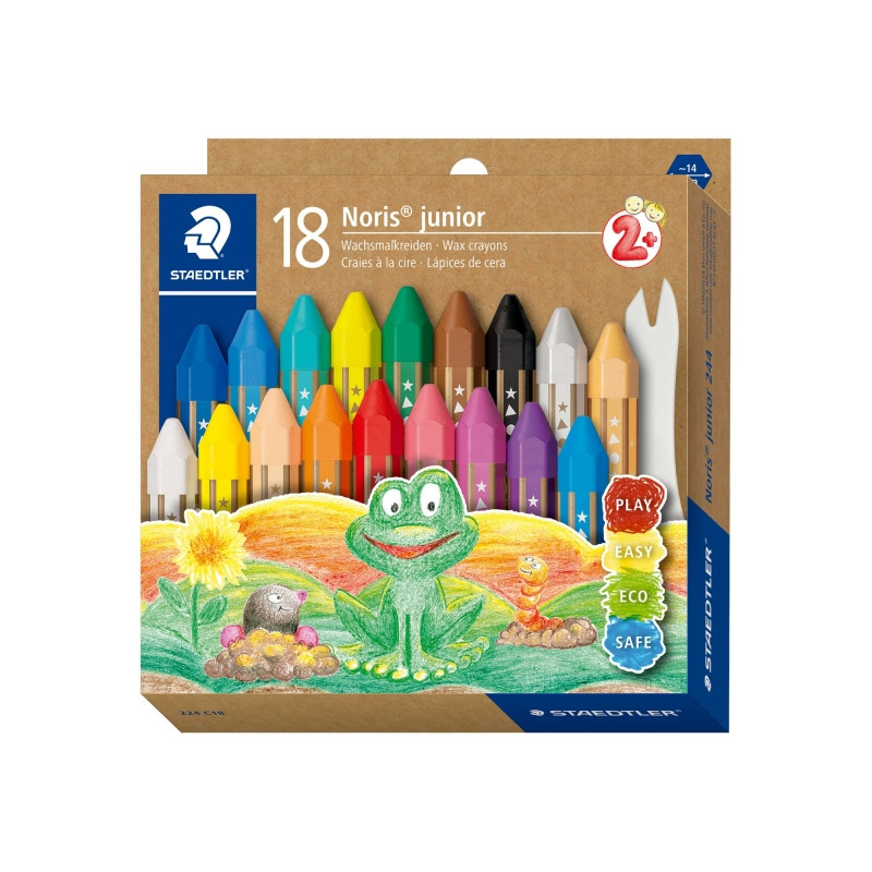 Staedtler Noris Junior Pack de 18 Ceras de Colores