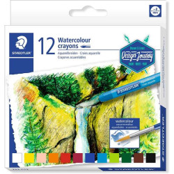 Staedtler Crayones Acuarelables 223 Pack de 12 Lapices de