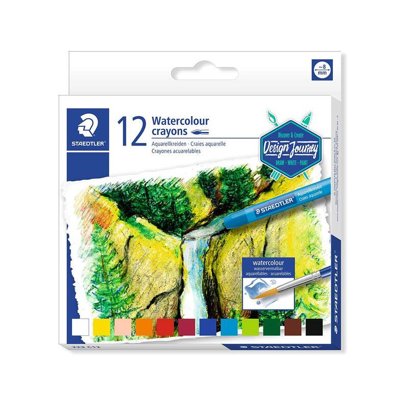 Staedtler Crayones Acuarelables 223 Pack de 12 Lapices de
