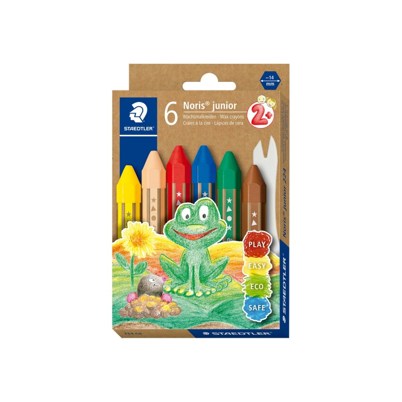 Staedtler Noris Junior Pack de 6 Ceras de Colores