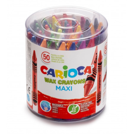 Carioca Maxi Pack de 50 Ceras Jumbo Compatible - 3,09€