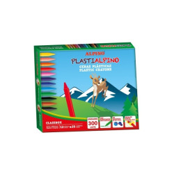 Alpino PlastiAlpino Economy Pack con 300 Ceras para Niños 