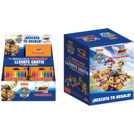 Bic Kids Plastidecor Patrulla Canina Expositor con 24 Packs