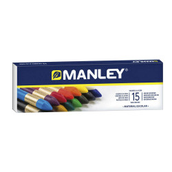 Manley Pack de 15 Ceras Blandas de Trazo Suave - 3,85€