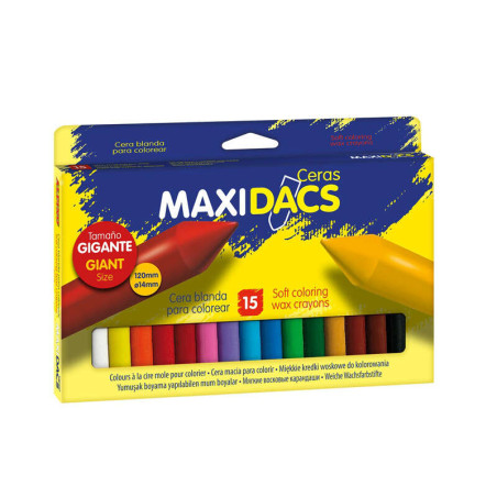 Alpino Maxidacs Pack de 15 Ceras Blandas para Niños - 10,25€