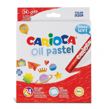 Carioca Pack de 24 Pasteles al Oleo Compatible - 1,33€