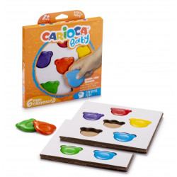 Carioca Teddy Crayons Pack de 6 Ceras de Colores - 1,39€