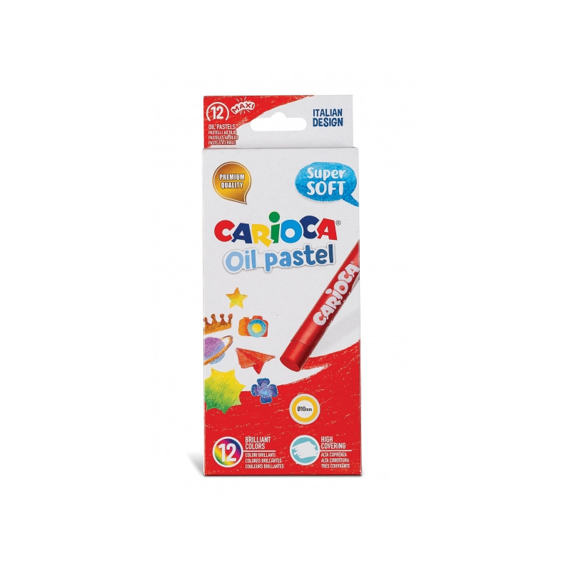 Carioca Pack de 12 Pasteles al Oleo Compatible - 1,43€