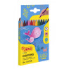Jovi Large Easy Grip Pack de 12 Ceras Plasticas Hexagonales