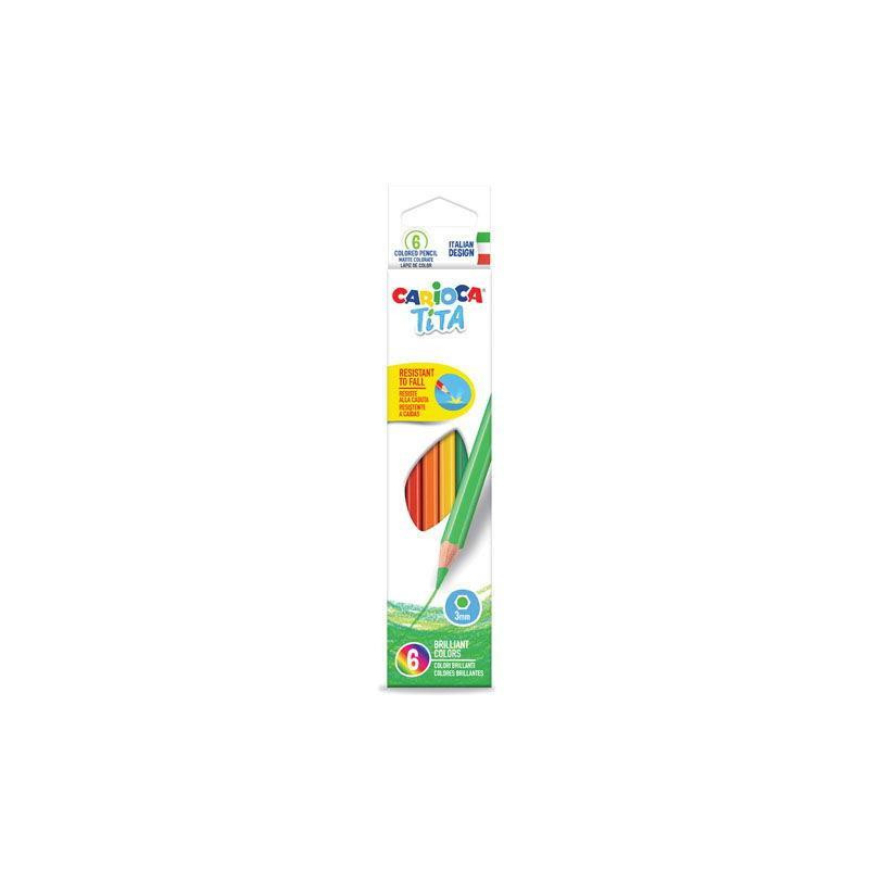 Carioca Tita Pack de 6 Lapices de Colores Compatible - 0,69€