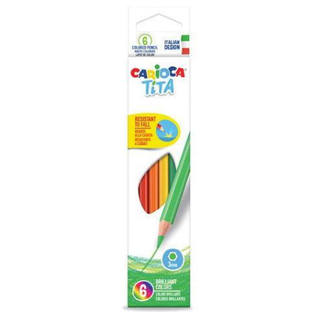 Carioca Tita Pack de 6 Lapices de Colores Compatible - 0,69€
