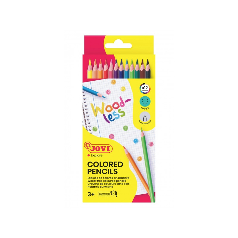 Jovi Woodless Pack de 12 Lapices de Colores - 1,03€