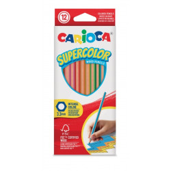 Carioca Supercolor Pack de 12 Lapices de Colores - 1,29€