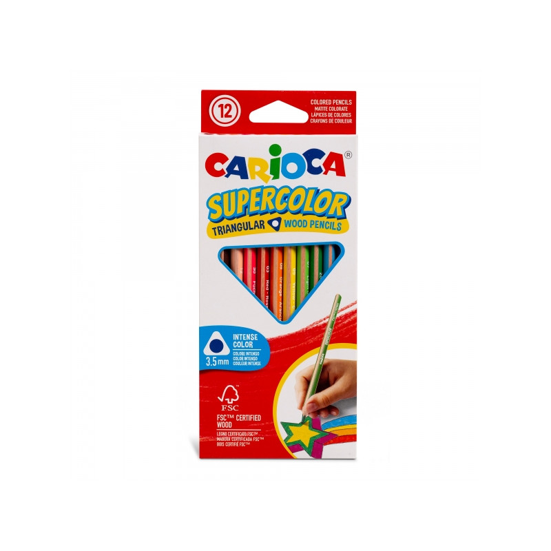 Carioca Supercolor Pack de 12 Lapices de Colores - 1,45€
