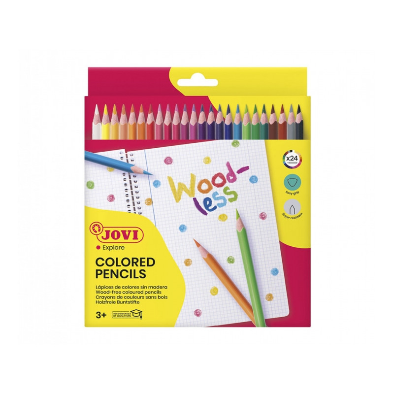 Jovi Woodless Pack de 24 Lapices de Colores - 2,04€