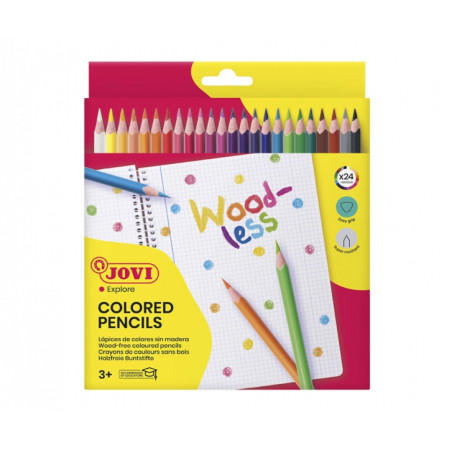 Jovi Woodless Pack de 24 Lapices de Colores - 2,04€