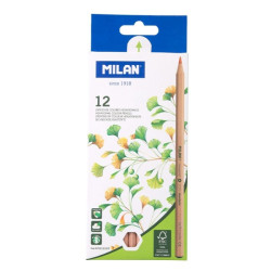 Milan Pack de 12 Lapices Hexagonales de Colores - 2,07€