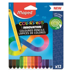 Maped Color`Peps Infinity Pack de 12 Lapices de Colores de