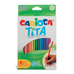 Carioca Tita Pack de 18 Lapices de Resina Compatible - 2,34€