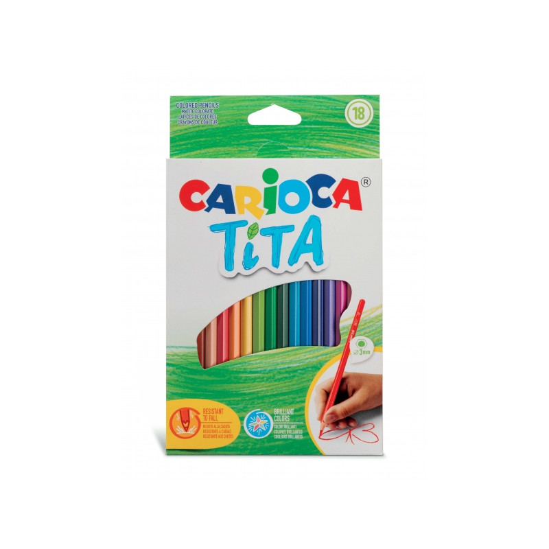Carioca Tita Pack de 18 Lapices de Resina Compatible - 2,34€