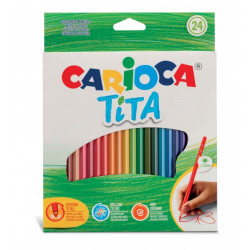 Carioca Tita Pack de 24 Lapices de Resina Compatible - 2,72€